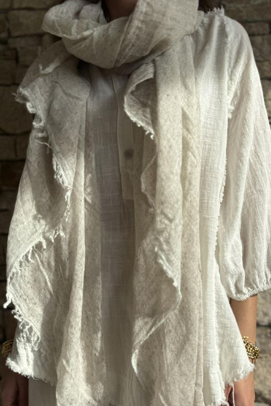 Speckled Rustic Scarf Neutral